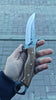 26 cm Hand Forged Carbon Steel Hunting Knife with Walnut Wood Handle