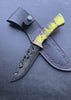 Custom Handmade Damascus Hunting Knife