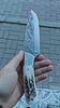 Cuchillo grabado con mango de ciervo