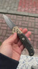 M390 Folding Knife with Olive Burl Wood Handle